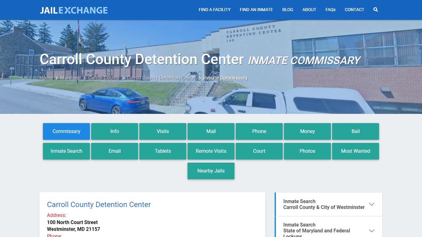 Carroll County Detention Center Inmate Commissary - Jail Exchange